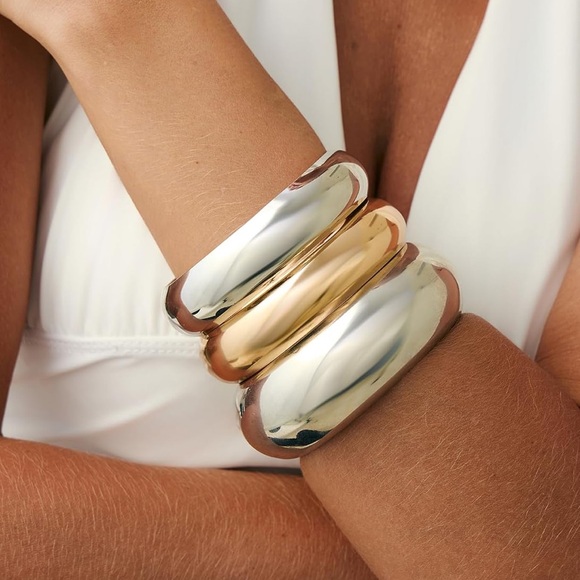 NEW Trendy Stackable Bangles Minimalist Cuff
